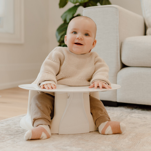 Upseat Baby Floor & Booster Seat with Tray in Coconut | Babylist