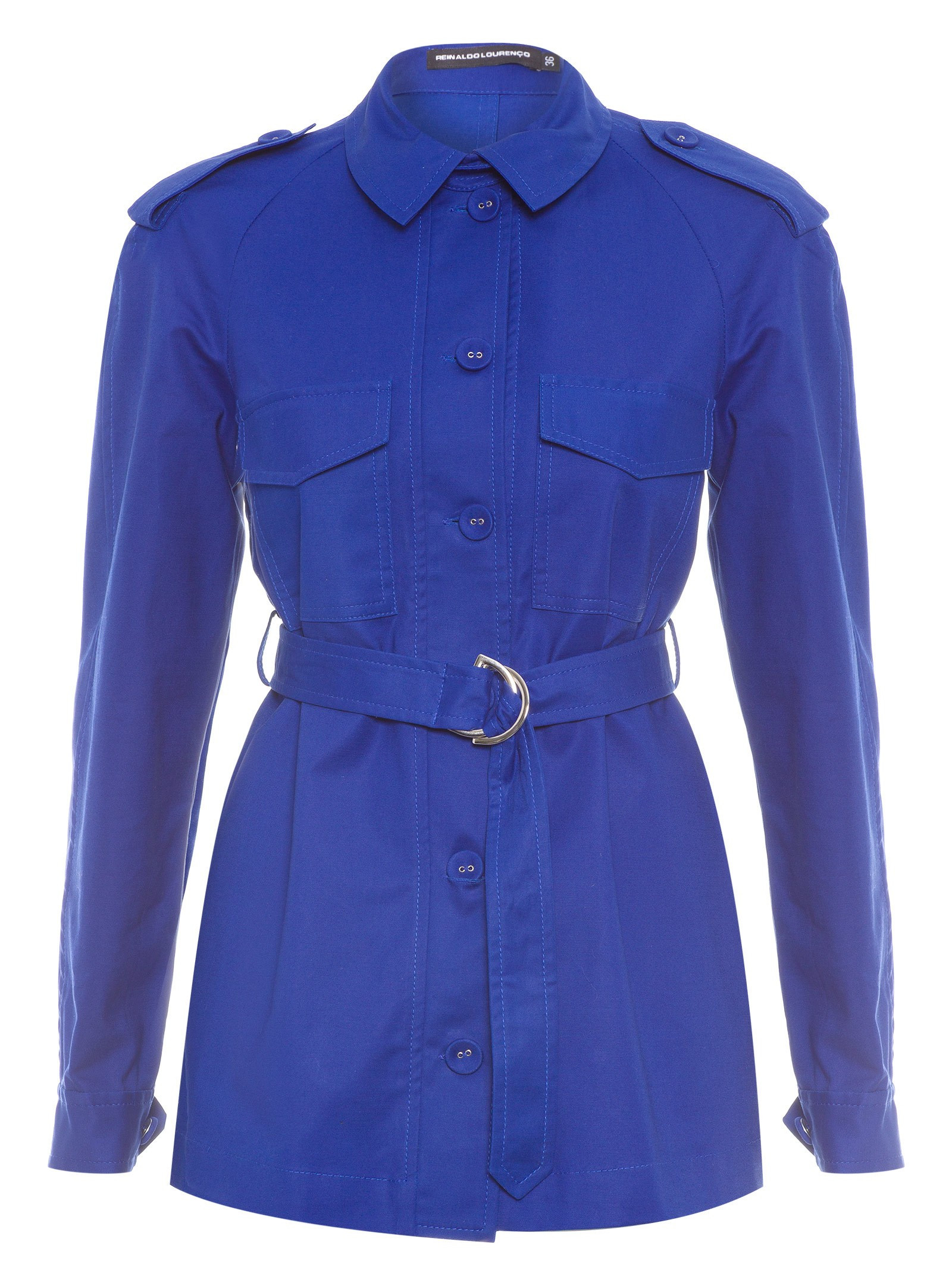 CASACO FEMININO BOLSOS - AZUL | Shop2gether BR