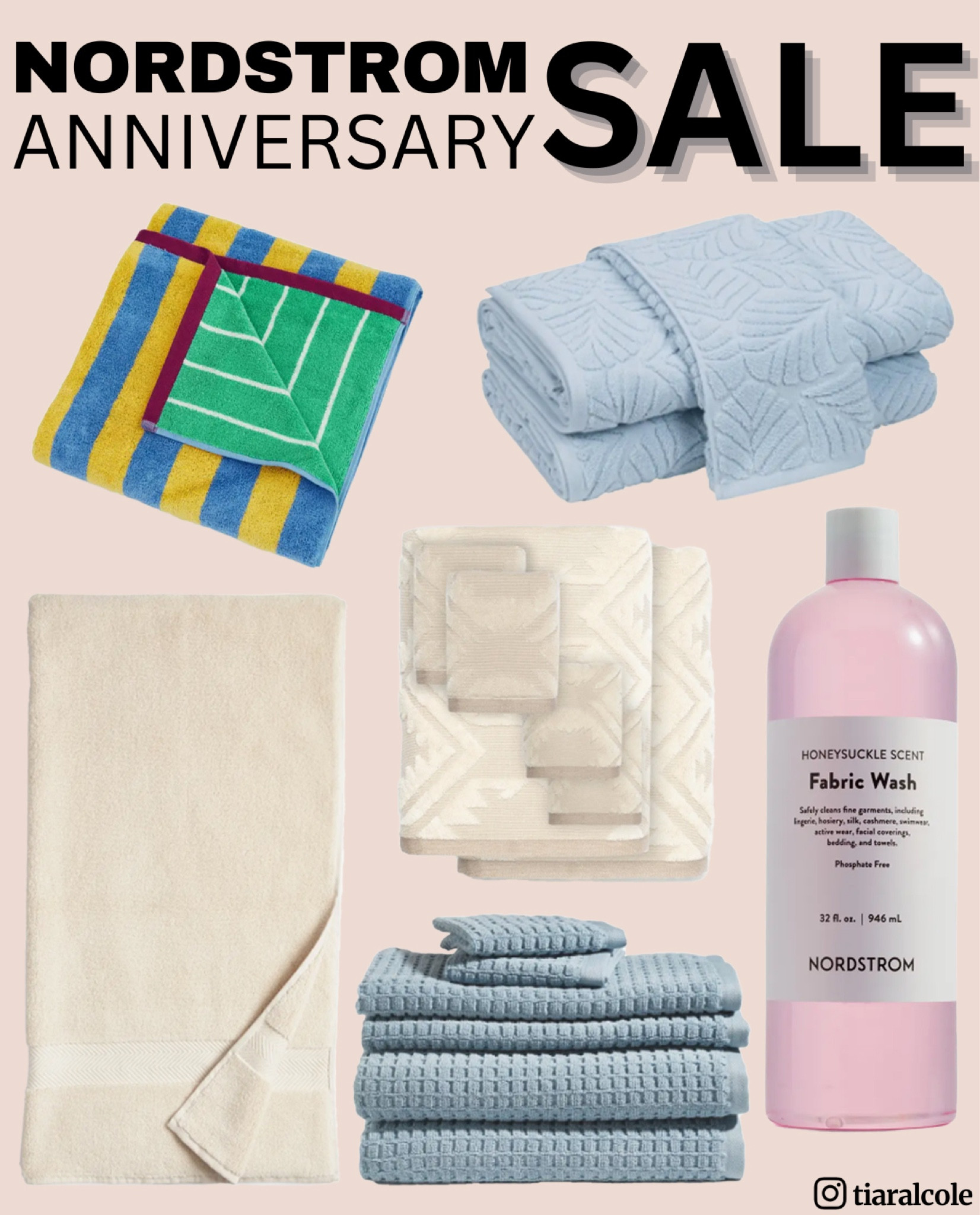 Nordstrom 6-Piece Hydrocotton Bath Towel, Hand Towel & Washcloth