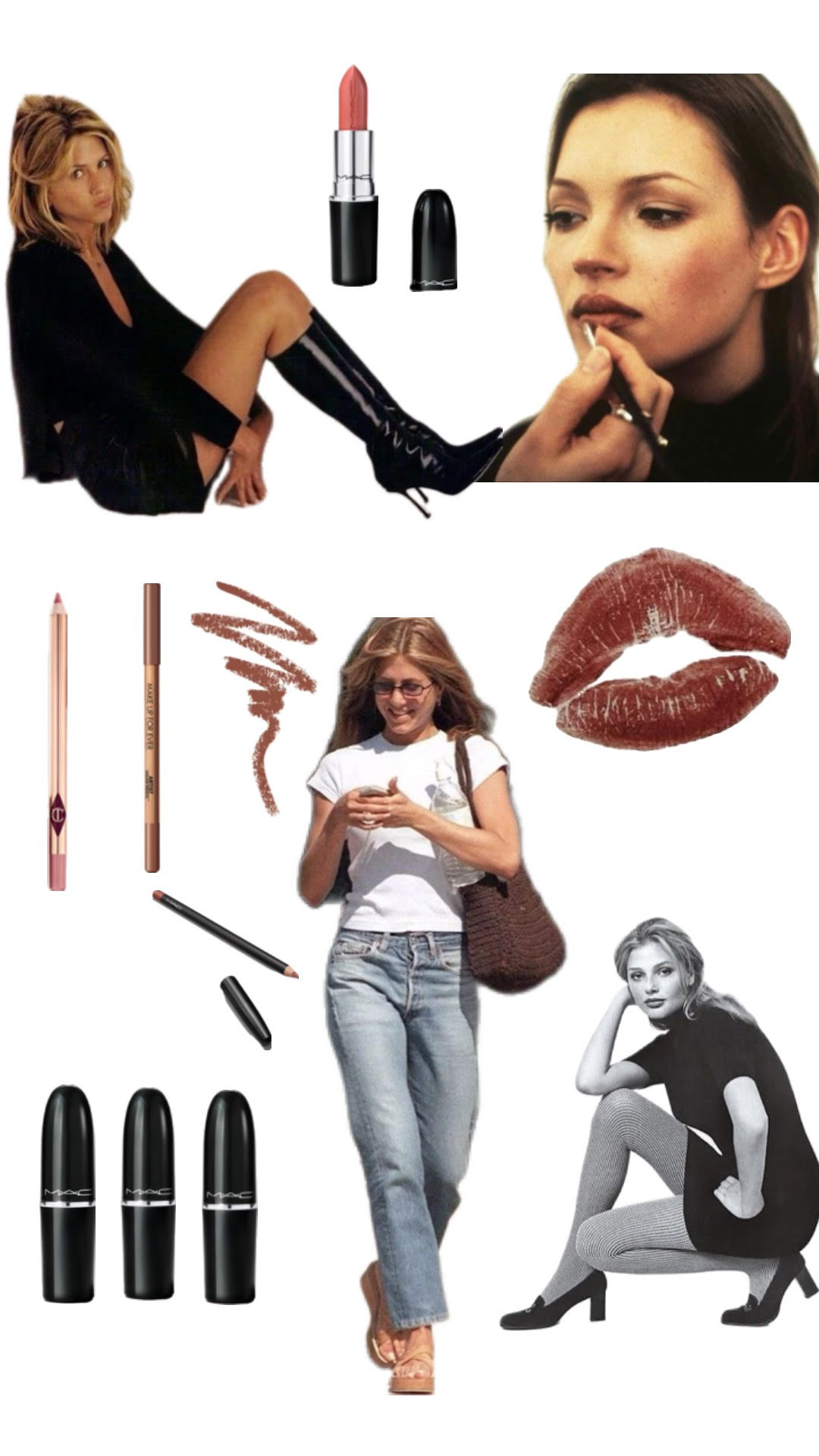  

 I’ve been wanting to do a 90s IT girl lip edit forever — and I’ve finally scavenged the best liners and lipsticks on the market to bring you the ultimate lineup. These shades scream off-duty supermodel, Rachel Green , and the kind of effortless glam we’re all still chasing.

Here are my top picks for that classic 90s look:

Lip Liners (for that signature contour):

MAC ‘Oak’ – the ultimate beige-brown that defined the decade.

MAC ‘Subculture’ – that pink-nude shade that makes lips look naturally fuller. My personal go to!

MAC ‘Cool Spice’ – Rachel Green in a pencil. This is the shade Jennifer Aniston wore on Friends for that iconic lip look. It’s recently back in stock on MAC’s website!

Make Up For Ever ‘Wherever Walnut’ – universally flattering and softly defines.

Make Up For Ever ‘Anywhere Caffeine’ – a deeper neutral for a sculpted finish.

Charlotte Tilbury ‘Iconic Nude’ – smooth, modern, and plays well with all lipstick shades.

Rimmel ‘90s Nude’ – a total drugstore gem that delivers full 90s nostalgia without the price tag. Think Cindy Crawford lips on a budget.

Kevyn Aucoin ‘Unforgettable Lip Definer’ in Divine – a creamy, long-wearing liner inspired by Kevyn's original technique of matching liner to your natural lip tone for a fuller pout. The shade 'Divine' is a soft, neutral nude that complements a variety of skin tones.

Lipsticks (for that creamy, moody, or muted matte finish):

MAC ‘Thanks, It’s MAC’ – velvety nude that pairs with everything.

MAC Lustreglass Lipstick (worn with ‘Cool Spice’) – this combo is chef’s kiss for a soft, glossy finish.

Charlotte Tilbury ‘Pillow Talk’ – a slightly modern twist, but it blends beautifully with any 90s liner.

Clinique ‘Black Honey’ – the universally flattering berry tint everyone was obsessed with in the 90s (and still is). Gives that “just-bitten” lip that’s effortlessly cool.

Revlon ‘Toast of New York’ – the cult-favourite terracotta-red brown shade worn by every 90s supermodel. It’s the lipstick of the era.

Reforme Beauty Lip Packs – hydrated, luxe lips with that clean, minimal 90s energy.

#LTKaustralia #LTKbeauty #LTKAroundTheWorld