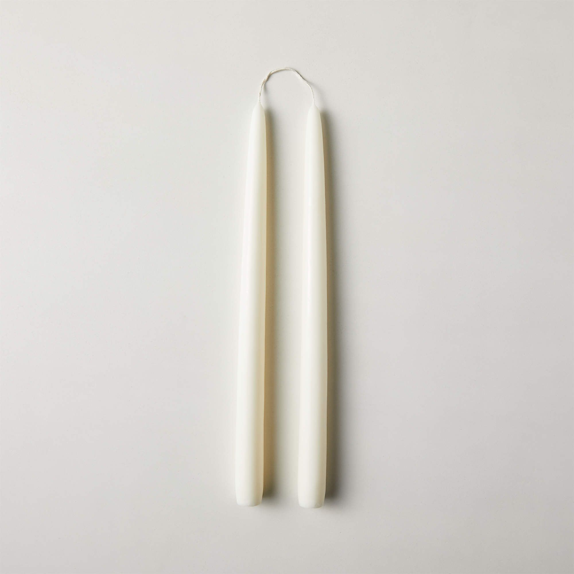 Warm White Taper Candle Set of 2 | CB2