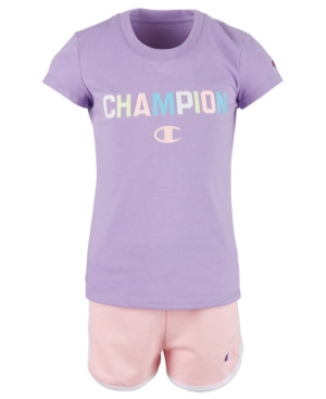 Champion Toddler Girls 2-Pc. Varsity T-Shirt & Shorts Set | Macys (US)