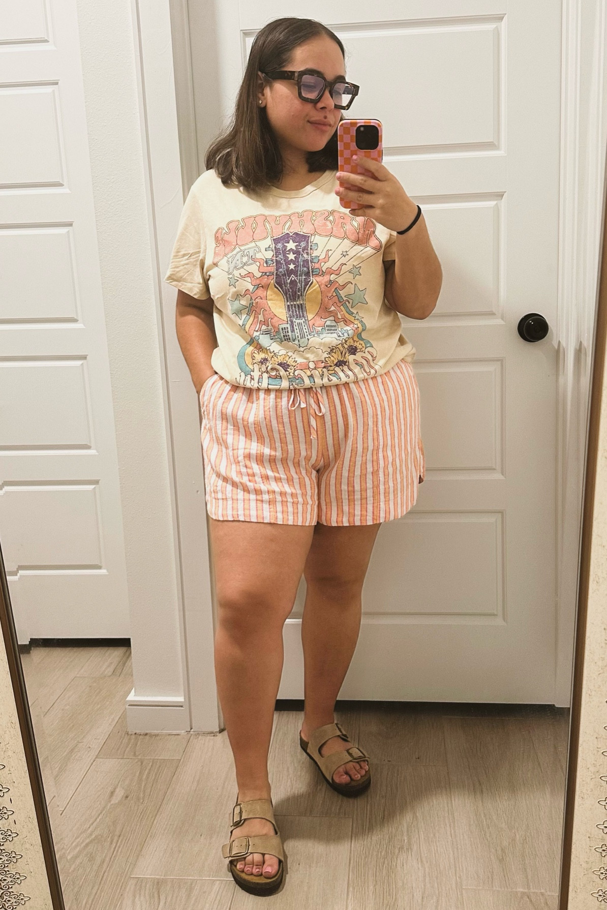 On the trend of matching linen sets, how about this set matches with a graphic tee for the summer? Loving the fun colors for this summer trend.

Summer Clothing, Matching Set, Linen Set, Graphic Tee, Blue Light Glasses, Target, Amazon, Adidas

#LTKmidsize #LTKU #LTKstyletip