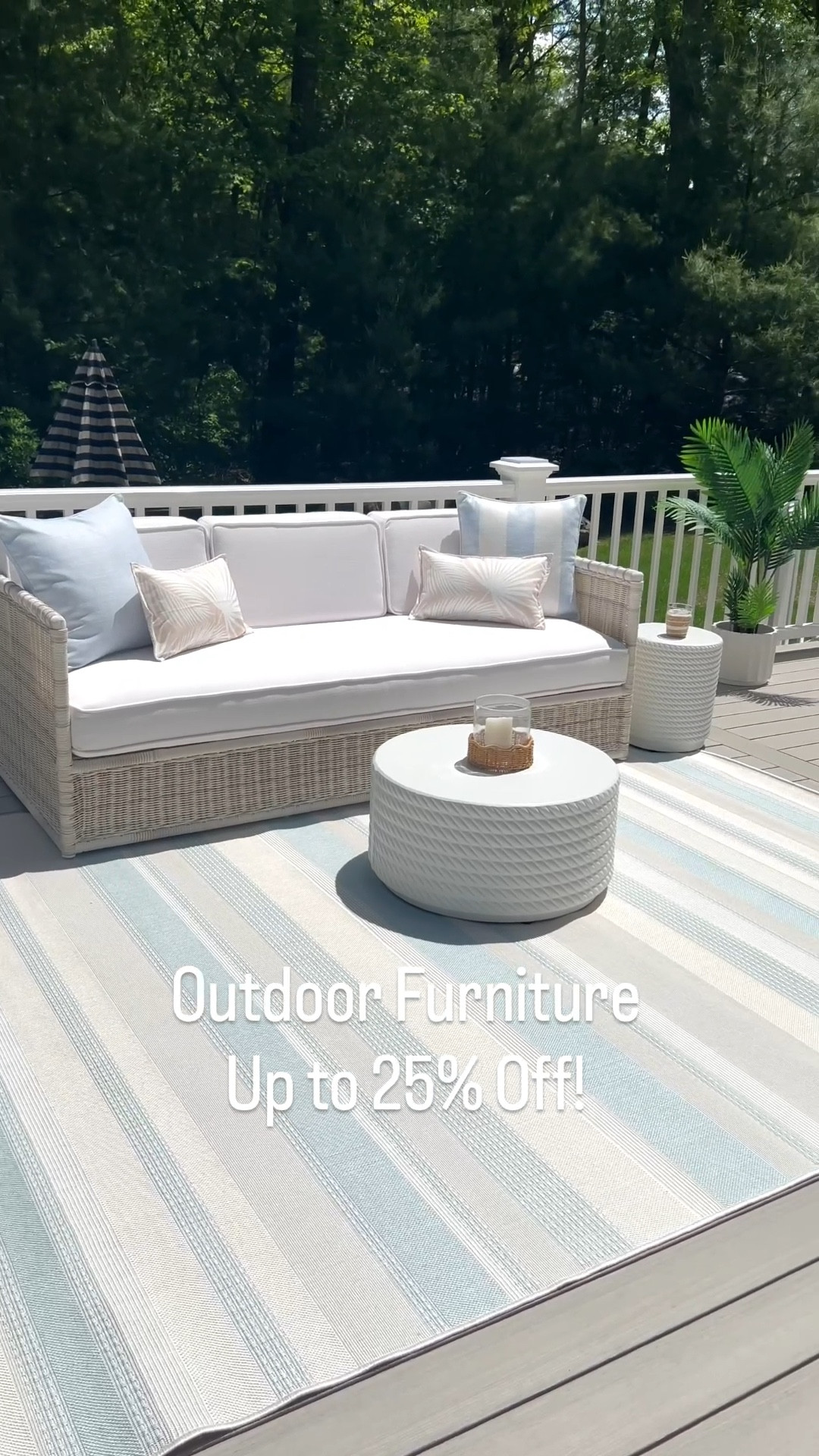 So much of my outdoor furniture is on sale right now, up to 25% off!
- 
coastal home decor, coastal style, outdoor furniture, outdoor couch, patio furniture, outdoor furniture with performance fabric, wicker couch, outdoor sofa, rattan couch, outdoor living, outdoor lounge furniture, beach house furniture, beach house outdoor furniture, lake house furniture, outdoor furniture covers, stain resistant outdoor furniture, pacifica outdoor furniture, outdoor decor, patio decor, amazon palm trees, indoor/outdoor rugs, wayfair rugs, outdoor rugs, patio rugs, striped rugs, outdoor lounger, outdoor chaise, outdoor coffee table, white coffee table, round coffee tables, coffee table decor, outdoor pillows, amazon pillow covers, coastal pillow covers, blue pillow covers, outdoor pillows, Pacifica couch, Serena & Lily outdoor furniture, waterproof outdoor pillows, amazon pillows, amazon outdoor pillow covers, home sales, outdoor furniture sales, outdoor dining chairs, outdoor dining table, outdoor umbrella, polywood dining table, white outdoor table

#LTKSeasonal #LTKHome #LTKSaleAlert