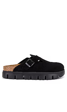 BIRKENSTOCK Boston Chunky in Black from Revolve.com | Revolve Clothing (Global)