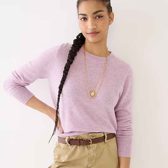 Cashmere classic-fit crewneck sweater | J. Crew US