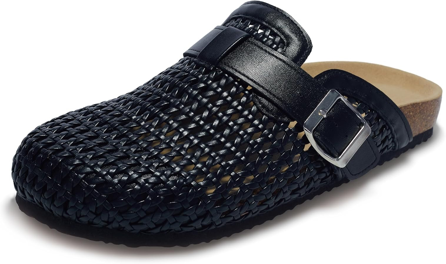 Women's Mesh Fisherman Clog Sandals with Adjustable Buckle, Faux Suede Upper, Memory Foam & Suede... | Amazon (US)