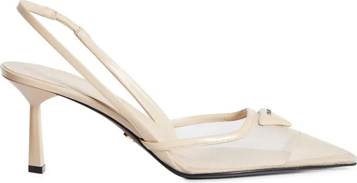 Prada Mesh Slingback Pump (Women) | Nordstrom | Nordstrom