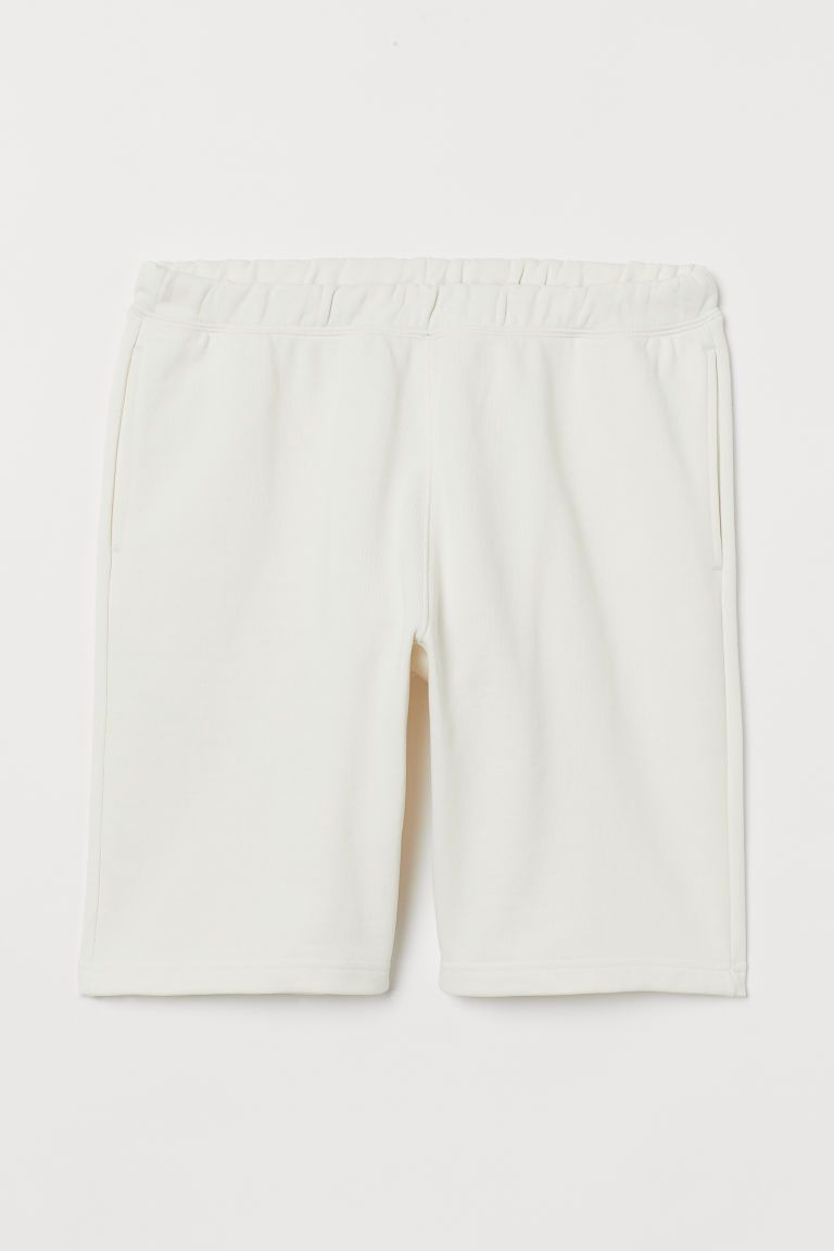 H & M - Cotton jogger shorts - White | H&M (US + CA)