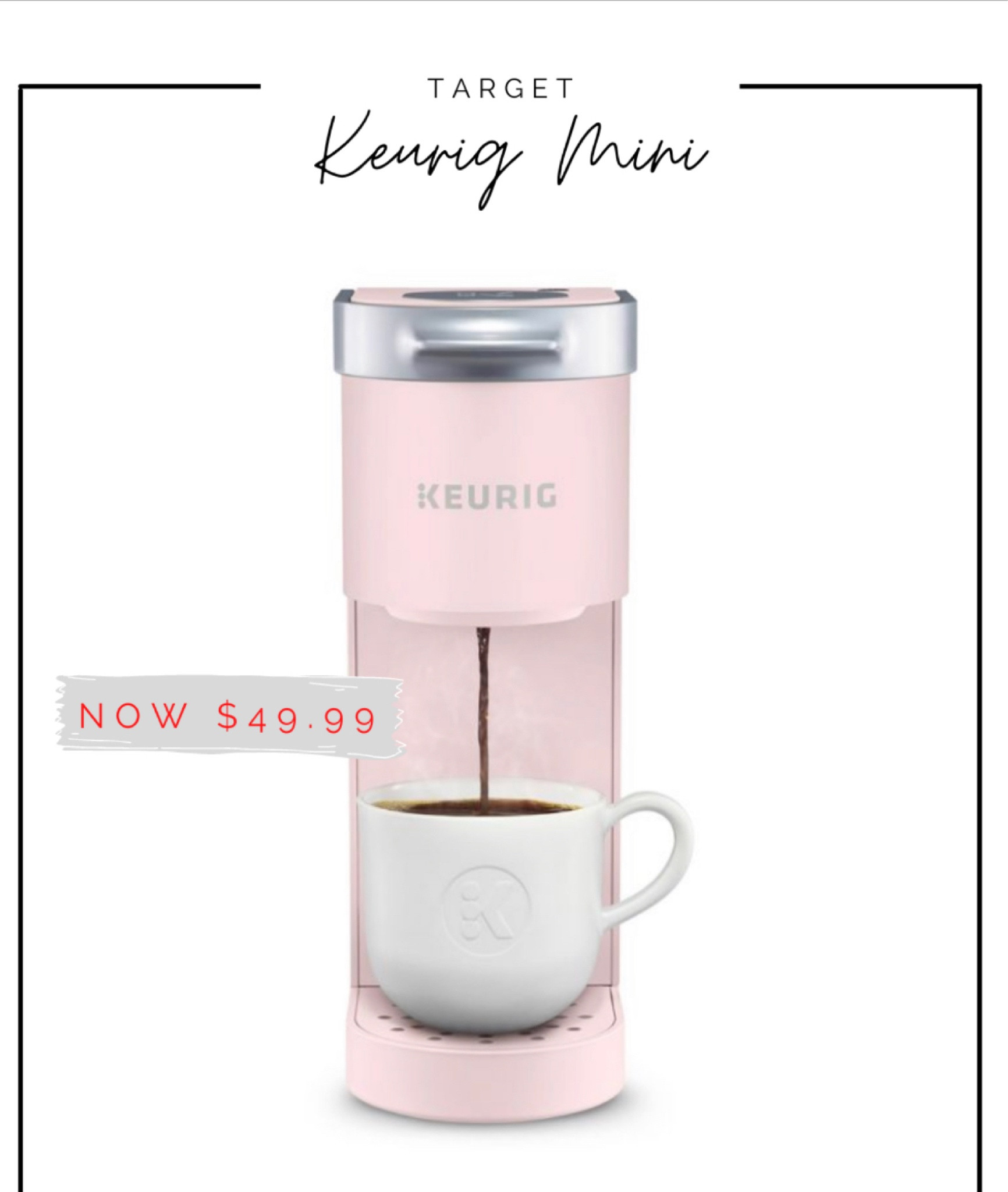 Target has a Keurig Single-Serve K-Mini for $49.99