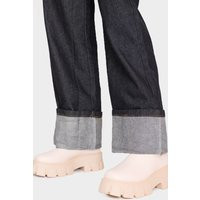 Cream PU Chunky Sole High Chelsea Ankle Boots | PrettyLittleThing US