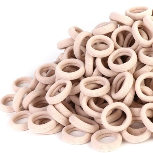 Qarwayoc Blonde Toddler Hair Ties, Seamless Baby Girl Hair Bands No Damage, Cotton Girls Hair Ponytail Holders and Small Kids Elastic Holders No Crease, Blond | Amazon (US)