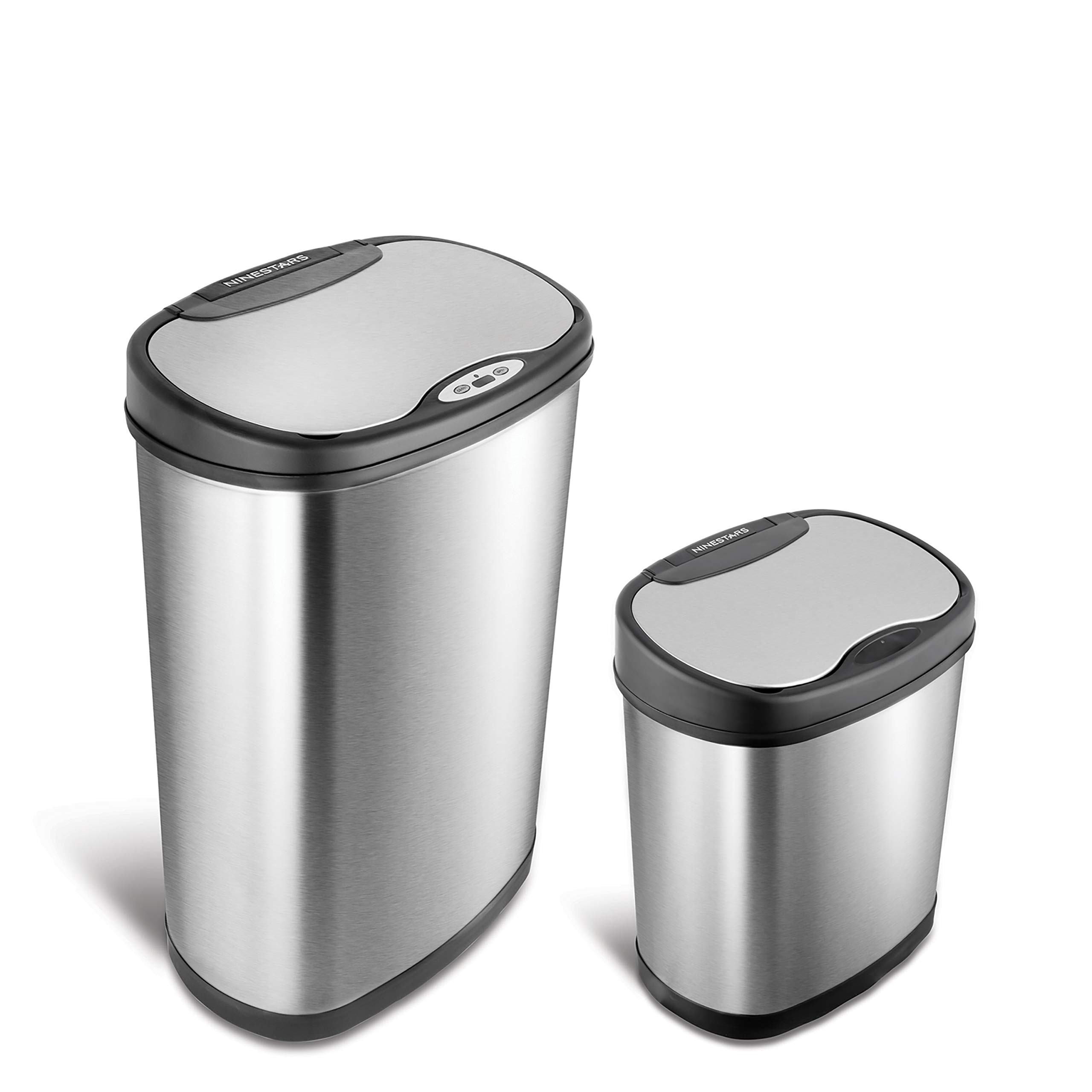 NINESTARS CB-DZT-50-13/12-13 Automatic Touchless Infrared Motion Sensor Trash Can Combo Set, 13 G... | Amazon (US)