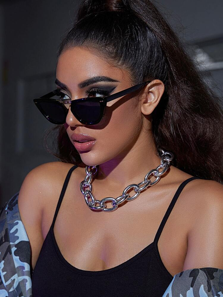 Acrylic Frame Sunglasses | SHEIN