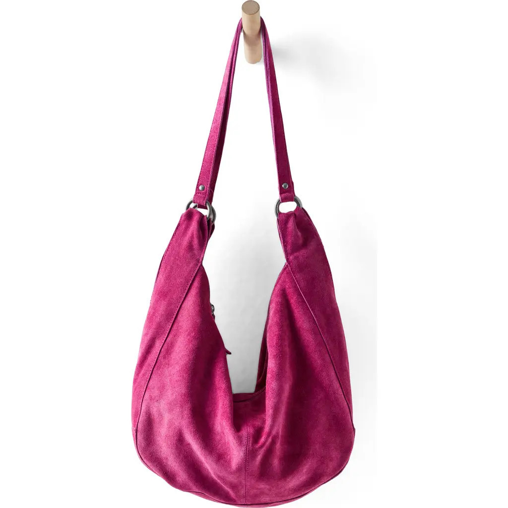 Free People We the Free Roma Suede Tote Bag in Fuchsia at Nordstrom | Nordstrom