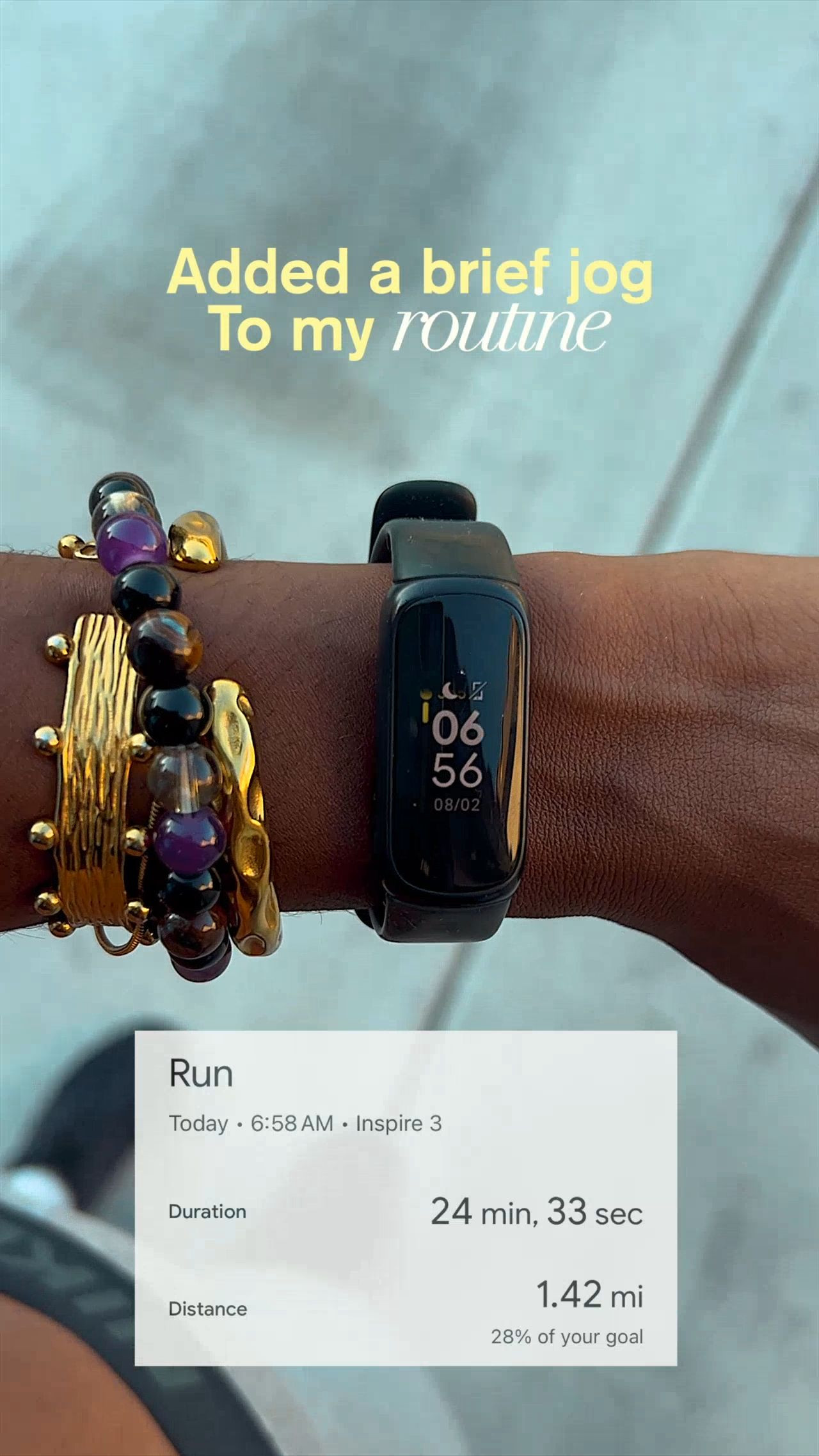 Just getting back into this and whew 😅 it’s humbling lol. But I showed up. The mountains, the air, the quiet… grateful for it all. I know it gets easier, so I’m sticking with it 

Tagging my essentials on LTK: @fitbit + @jlabaudio — they’ve been clutch for my morning resets. You can shop everything on my LTK 💛 however, jewelry is Brosia Love, in the shop. #MorningReset #BackAtIt #FitbitInspire3 #GratefulAndGettingThere #LTKfit #LTKwellness

 

 