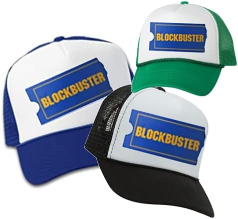 Vintage block VHS Throwback hip hop Style Trucker Hat Classic baseball Cap Snapback Movie Store R... | Amazon (US)