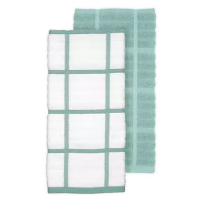 All-Clad 2-Pack Solid/Plaid Kitchen Towels | Bed Bath & Beyond | Bed Bath & Beyond
