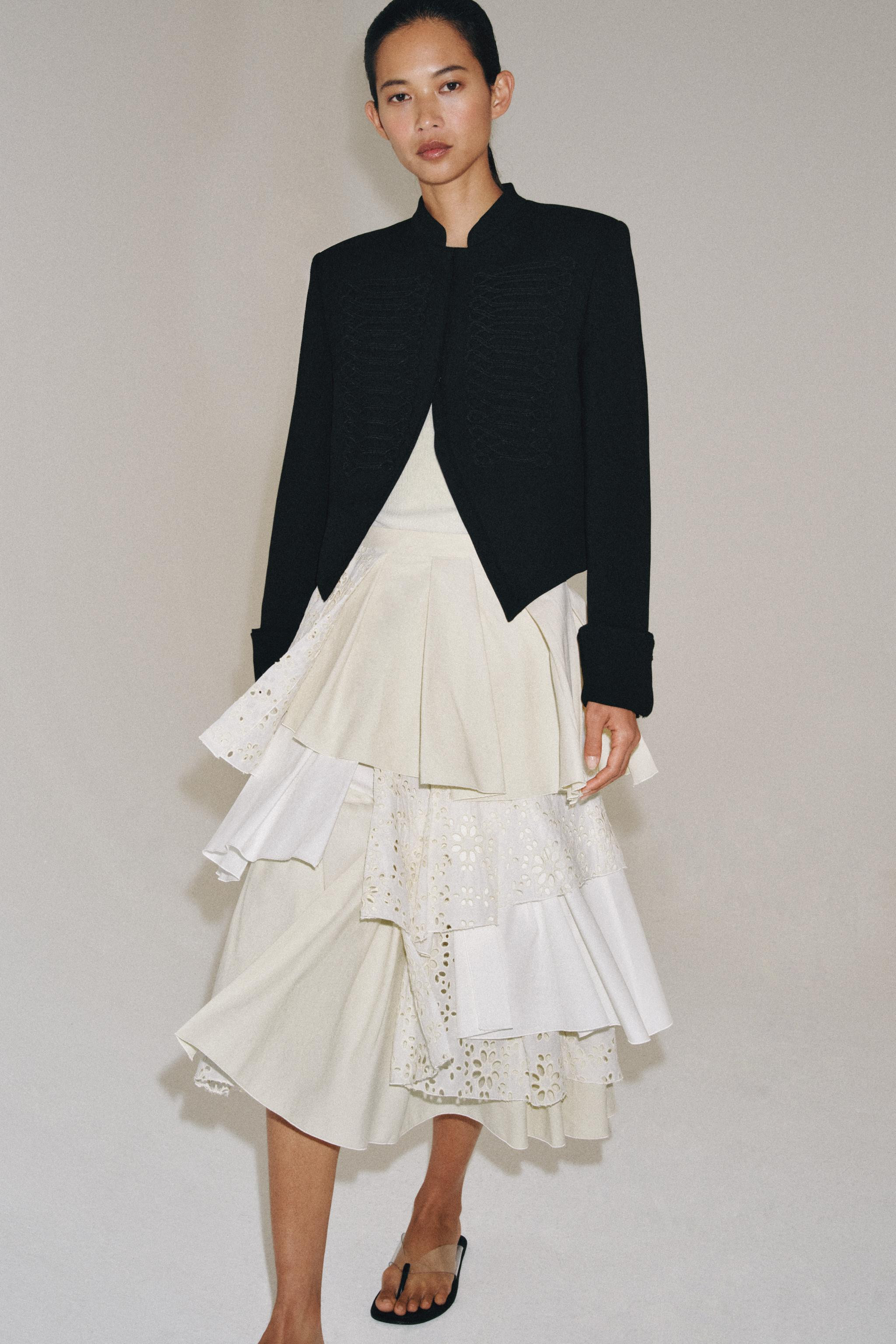 ZW COLLECTION LIMITED EDITION PATCHWORK MIDI SKIRT | Zara DE