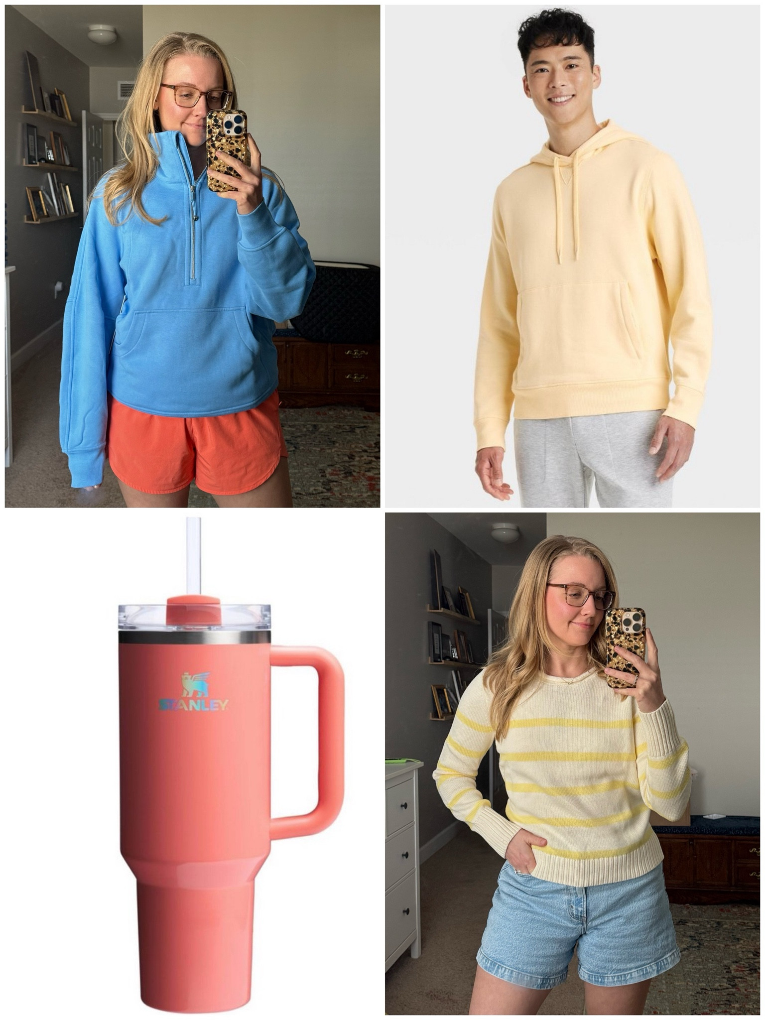 This week’s favorites!
Lululemon Aero Blue Scuba for Light & Clear Springs
Target men’s hoodie in a beautiful buttery yellow
Stanley cups in peach tones
And the Rollneck sweaters from Gap Factory!

#createdcolorful #createdcolorfulspring #hocspring #tcispring #pcaspring #lightspring #warmspring #truespring #brightspring #clearspring #paintboxspring #bluespring

#LTKGiftGuide #LTKSaleAlert #LTKActive