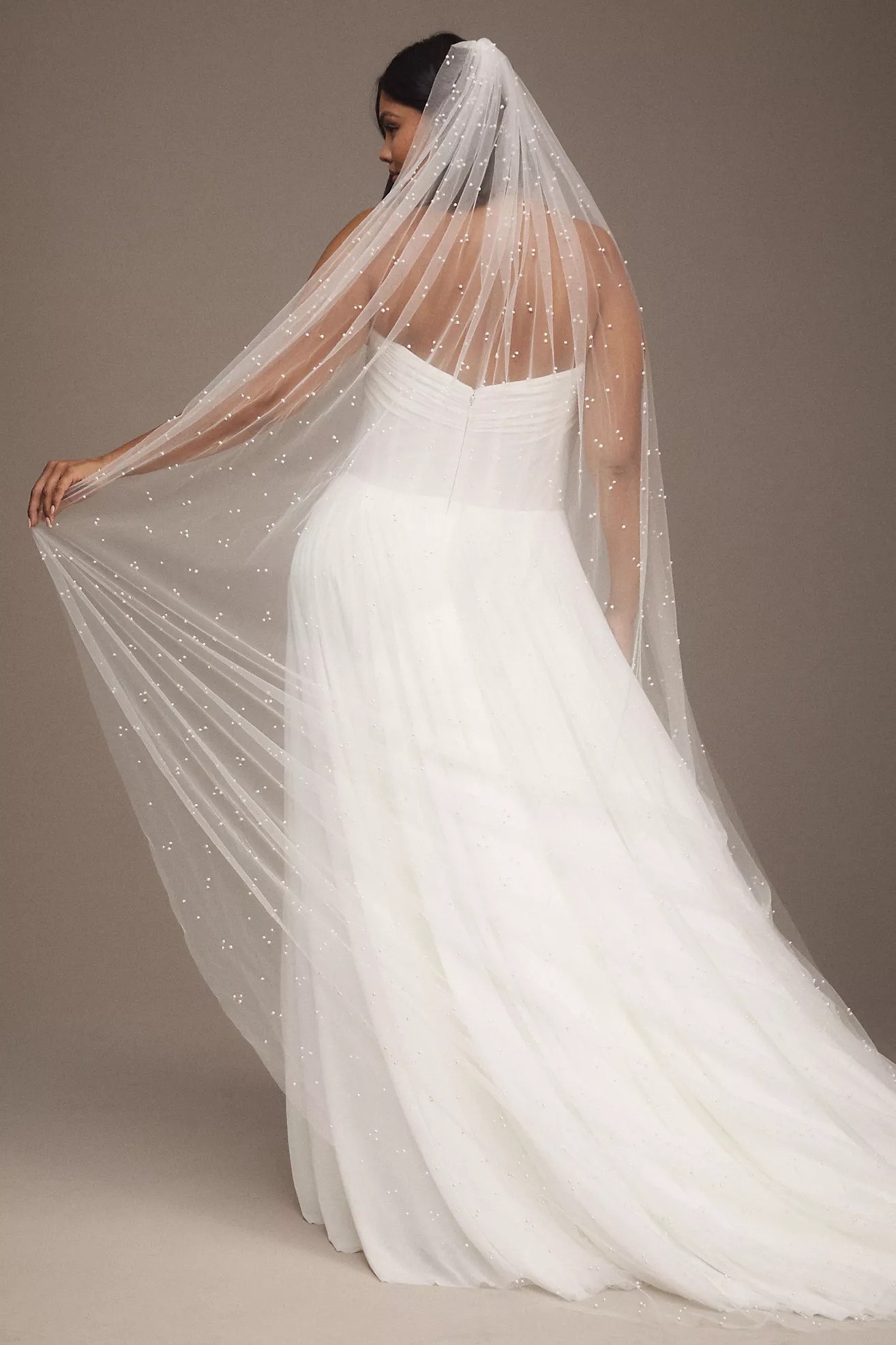 A.B. Ellie Roesia Pearl Cathedral Veil | Anthropologie (US)