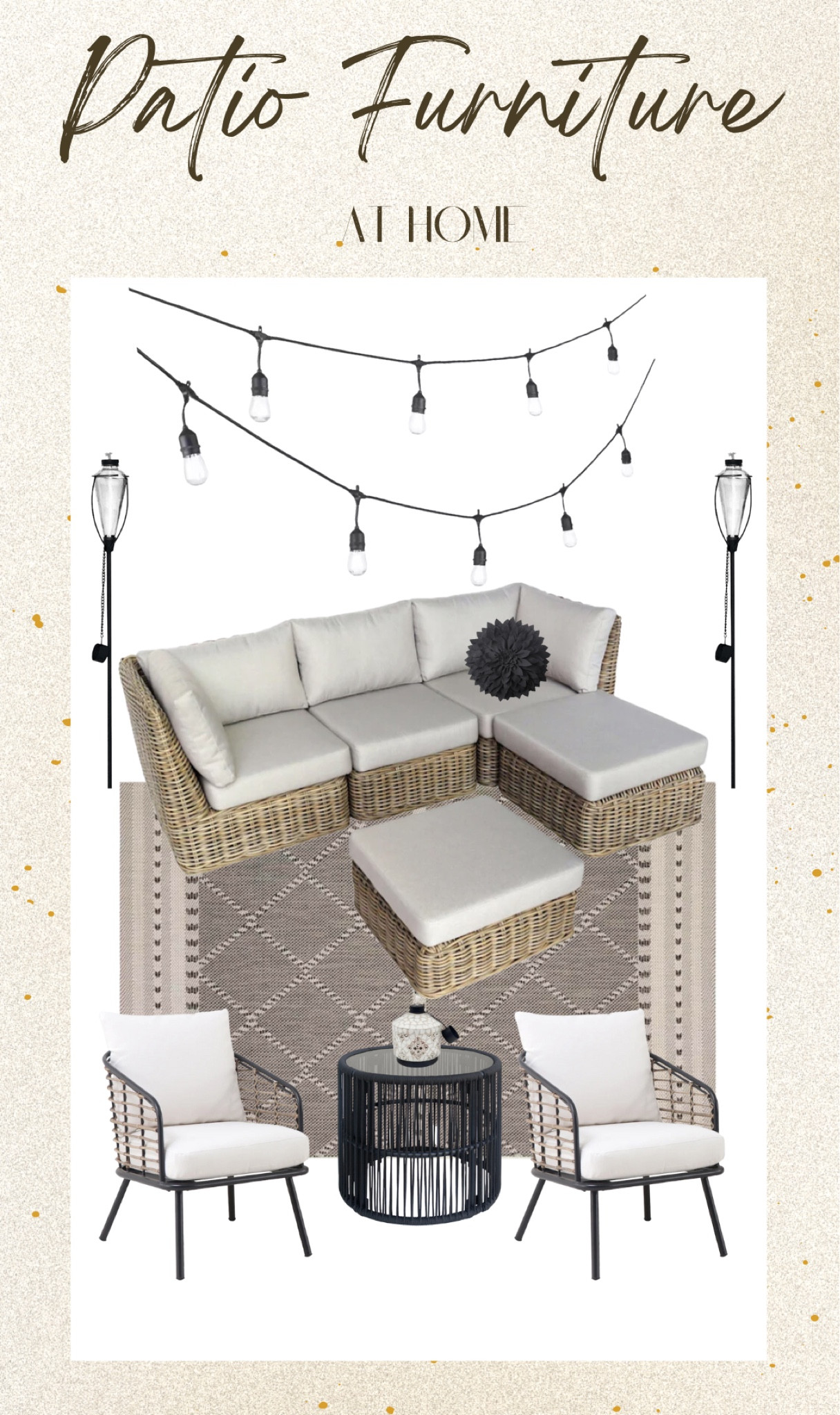Outdoor Patio Furniture Inspo! At Home Patio Sale

Outdoor furniture, patio furniture, at home, deck, decor, outside, summer, refresh, boho, modern, neutral, season, black and white, neutral, sale

#LTKhome #LTKSeasonal #LTKsalealert