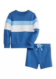 Toddler Boys French Terry Short and Shirt Set | Belk