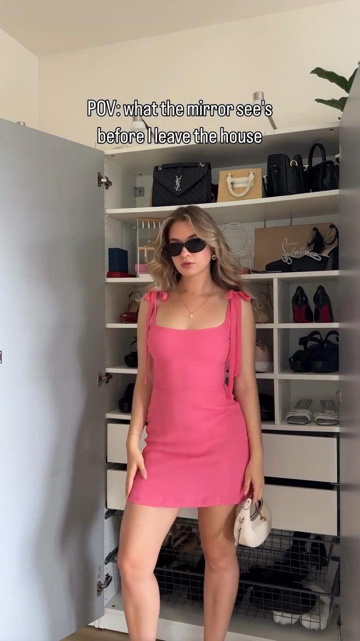 Who’s that chick? 🐣💗 wearing a vintage @reformation dress.

Dress is called annabell tie strap - I saw some second hand options available 

#reformationdress #vintagedress #pinkdress #getreadywithme💄

#LTKSeasonal #LTKStyleTip #LTKMidsize