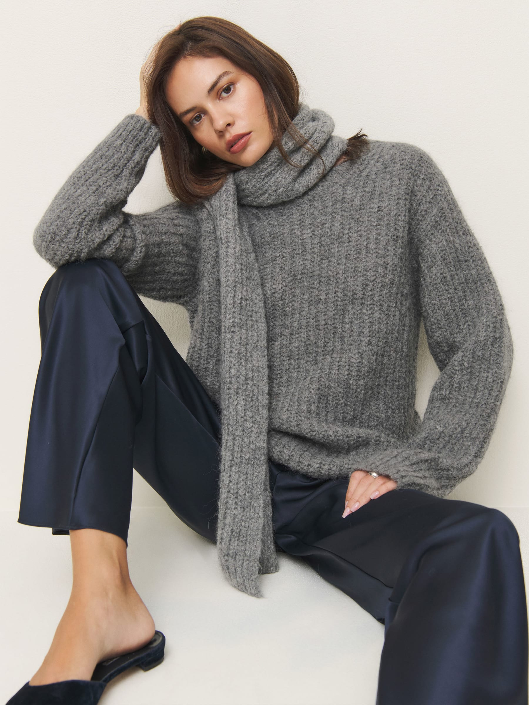 Spence Scarf Sweater | Reformation (Global)