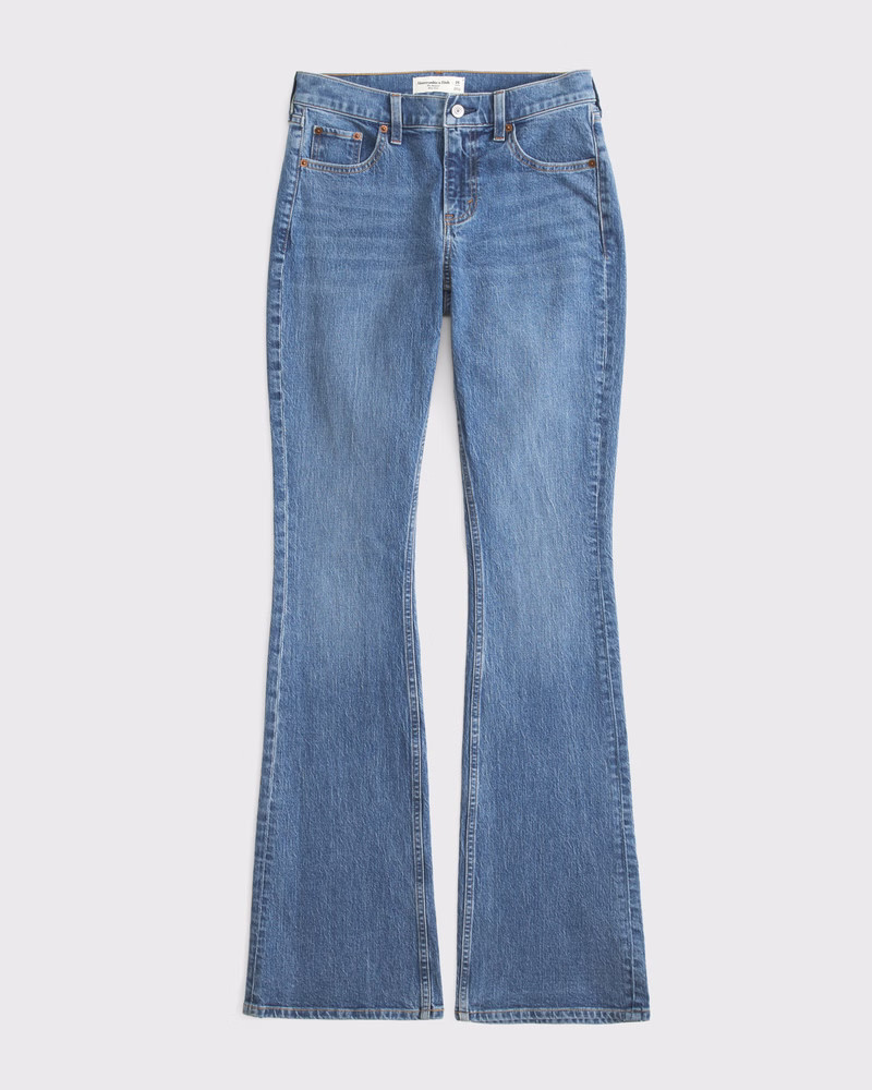Abercrombie & Fitch Women's Mid Rise Bootcut Jean in Medium - Size 32 | Abercrombie & Fitch (US)
