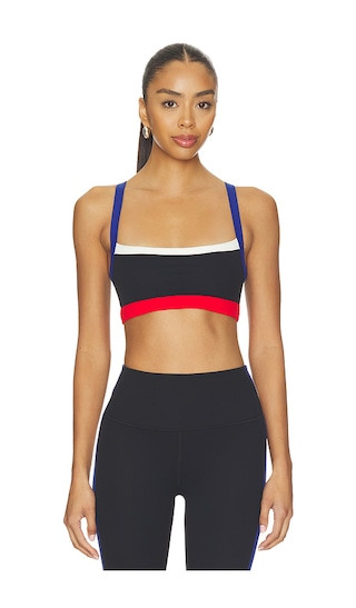 Monah Rigor Bra in Black & Cobalt | Revolve Clothing (Global)