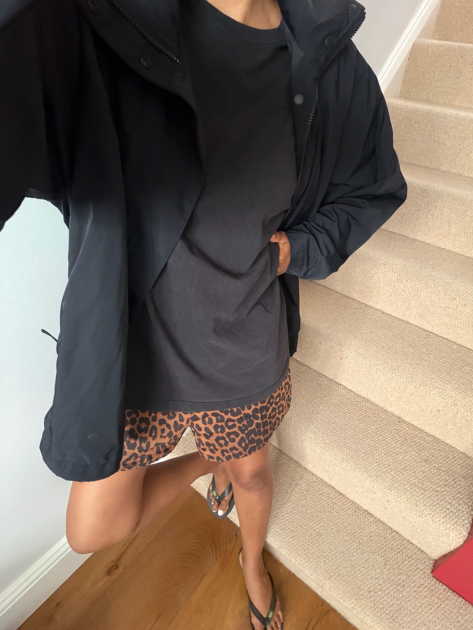 Leopard shorts, British summer, raincoat

#LTKsummer #LTKuk