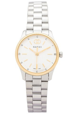 Gucci G-Timeless Slim Watch in Metallic Silver | FWRD 