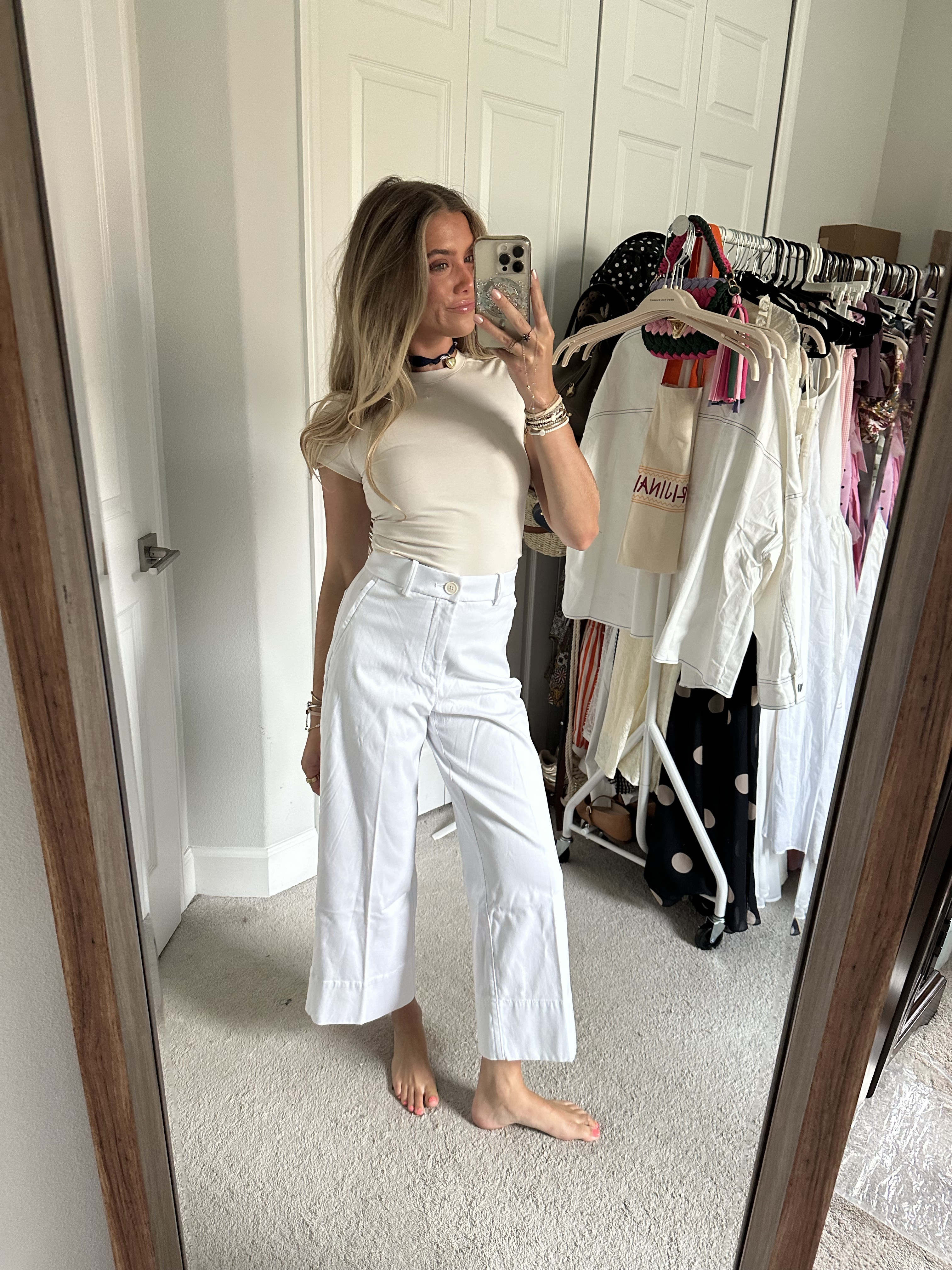 @spanx SPANXsupersmooth™ Stretch Twill Cropped Wide Leg Pant size XS regular. I’m 5’4. Stretch Twill just got an upgrade. Taking everything you love about our SPANXsupersmooth™ Stretch Twill Pants and adding a few of the design details you've asked for, we created an updated collection of easy-to-wear bottoms. Made from supremely comfortable fabric with 4-way stretch, our new SPANXsupersmooth™ Stretch Twill Cropped Wide Leg Pant features our signature, built-in 360-degree smoothing panel for tummy, waist, and back smoothing, and now include premium details like a functional zipper, button closure, and undetectable zip-hip pockets that won't gape—plus additional back pockets to store your essentials. Perfect for the office, running errands, weekend brunch, or school drop-offs, this high-waisted, cropped wide leg pant will take you from season-to-season with ease.

#LTKWorkwear #LTKSeasonal #LTKStyleTip