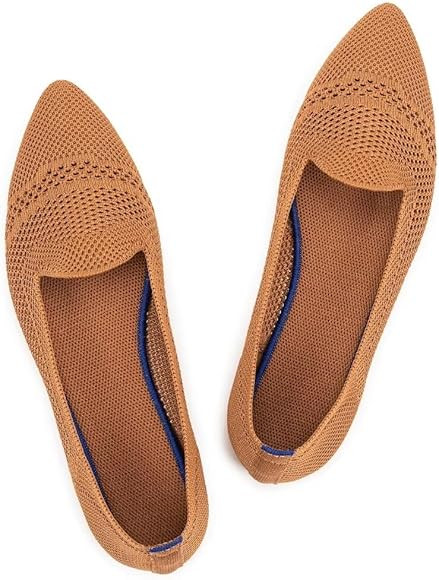 Frank Mully Women's Casual Loafer Flats Slip On Loafer Shoes Comfortable Knit Flat Shoes Classics... | Amazon (US)