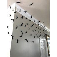 Black Bats, Halloween Bats, Wall Bats, Card stock Bats, Cutouts, Halloween Wall Decorations, Paper Bats, Party Decor, Halloween Decor, | Etsy (US)