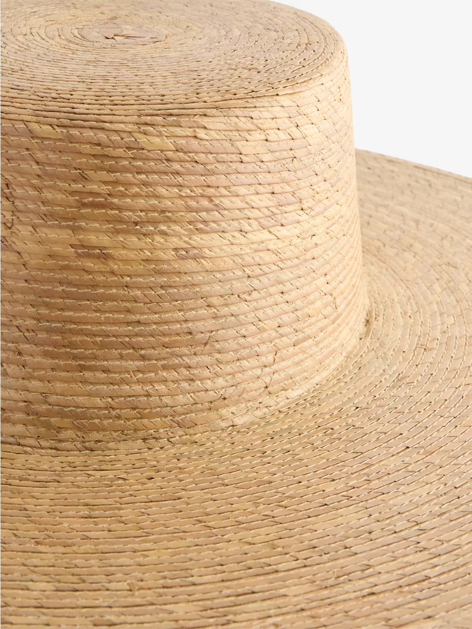 Palm Raffia Boater Sun Hat | Selfridges