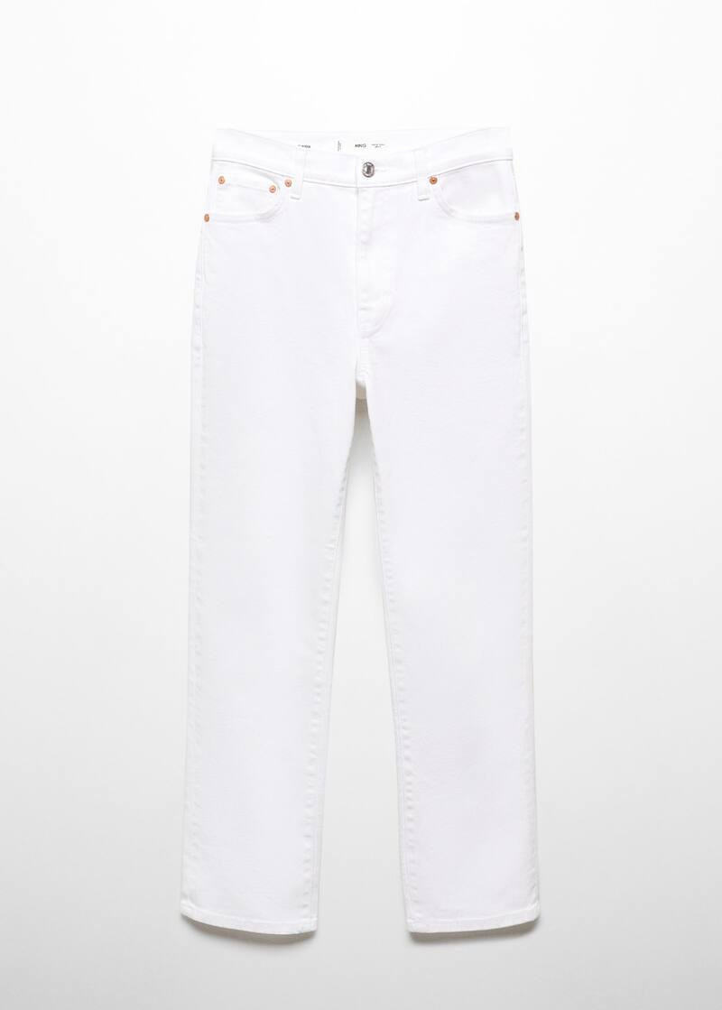 Slim crop jeans -  Dames | Mango Nederland | MANGO (NL)