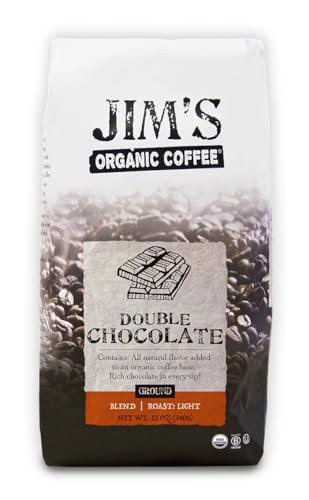 Jim’s Organic Coffee – Double Chocolate: Ground All Natural Flavored Light Roast (12oz) -100% Arabica Coffee Beans - USDA Certified Organic – Kosher – Regeneratively Grown - Ethically Sourced | Amazon (US)