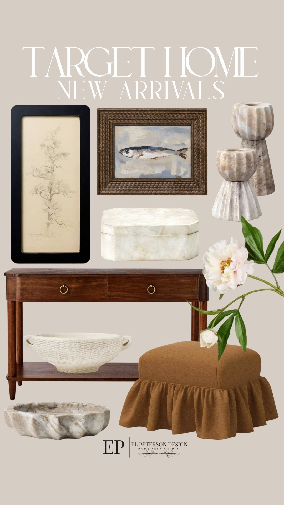 Target 
New arrivals
Stem 
Ottoman
Bowl
Candle holder
Artwork
Decorative box

#LTKHome