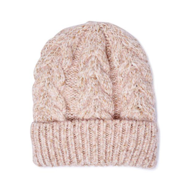 Time and Tru Women's Cable Knit Beanie - Walmart.com | Walmart (US)