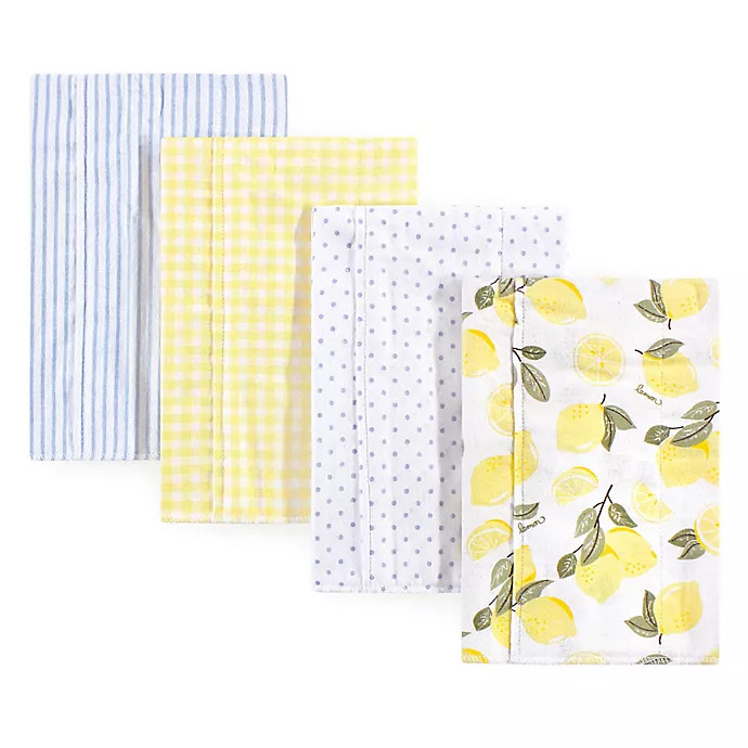 Hudson Baby® 4-Pack Flannel Burp Cloths | buybuy BABY