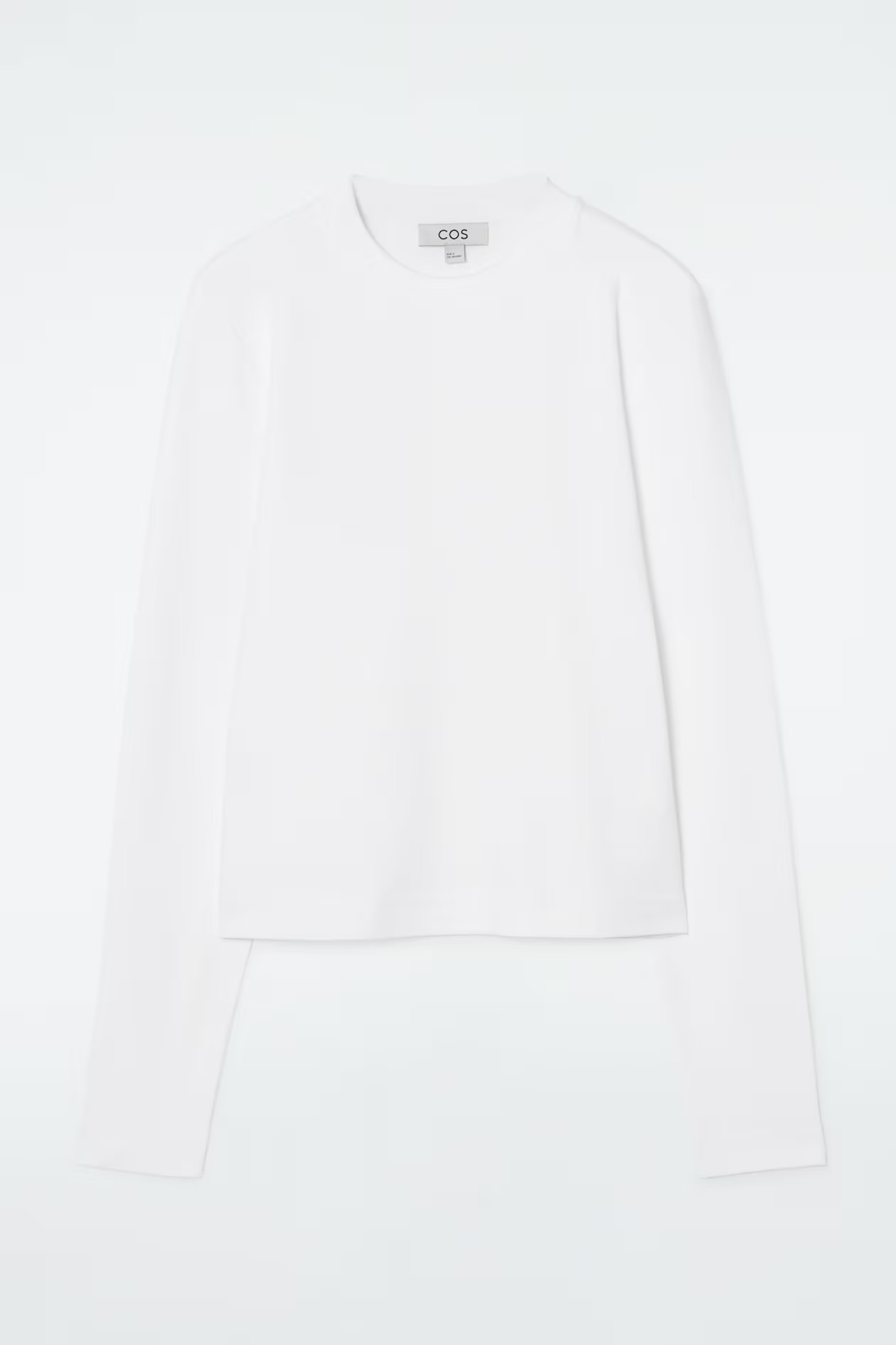 CLEAN CUT REGULAR LONG-SLEEVED T-SHIRT - WHITE | COS (AU)