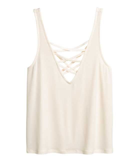 Tank Top with Lacing | H&M (US)