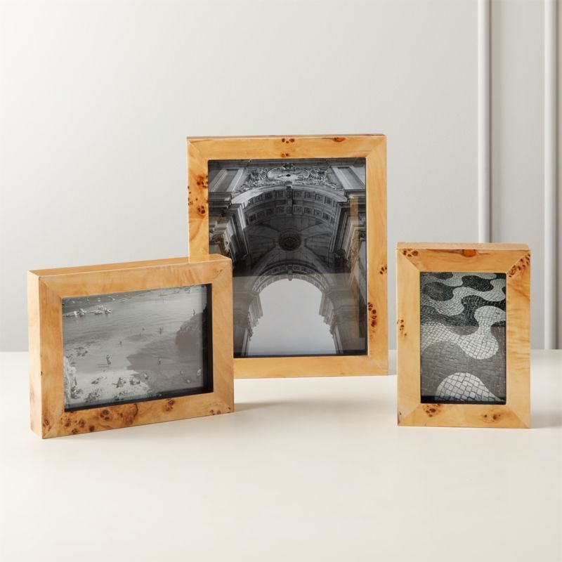 Burl Wood Picture Frames | CB2 | CB2