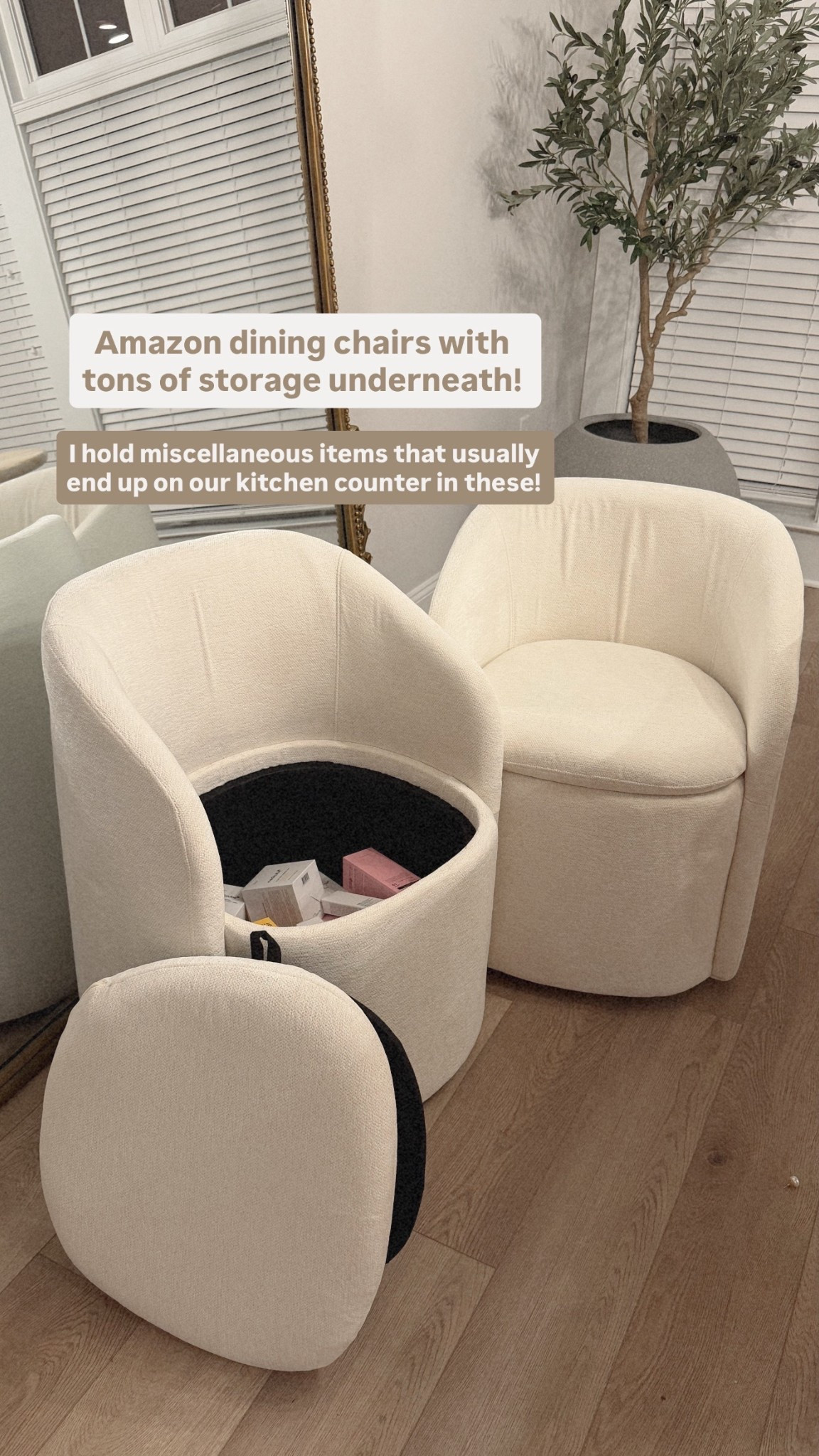 The prettiest dining chairs with storage underneath! 

#LTKHome