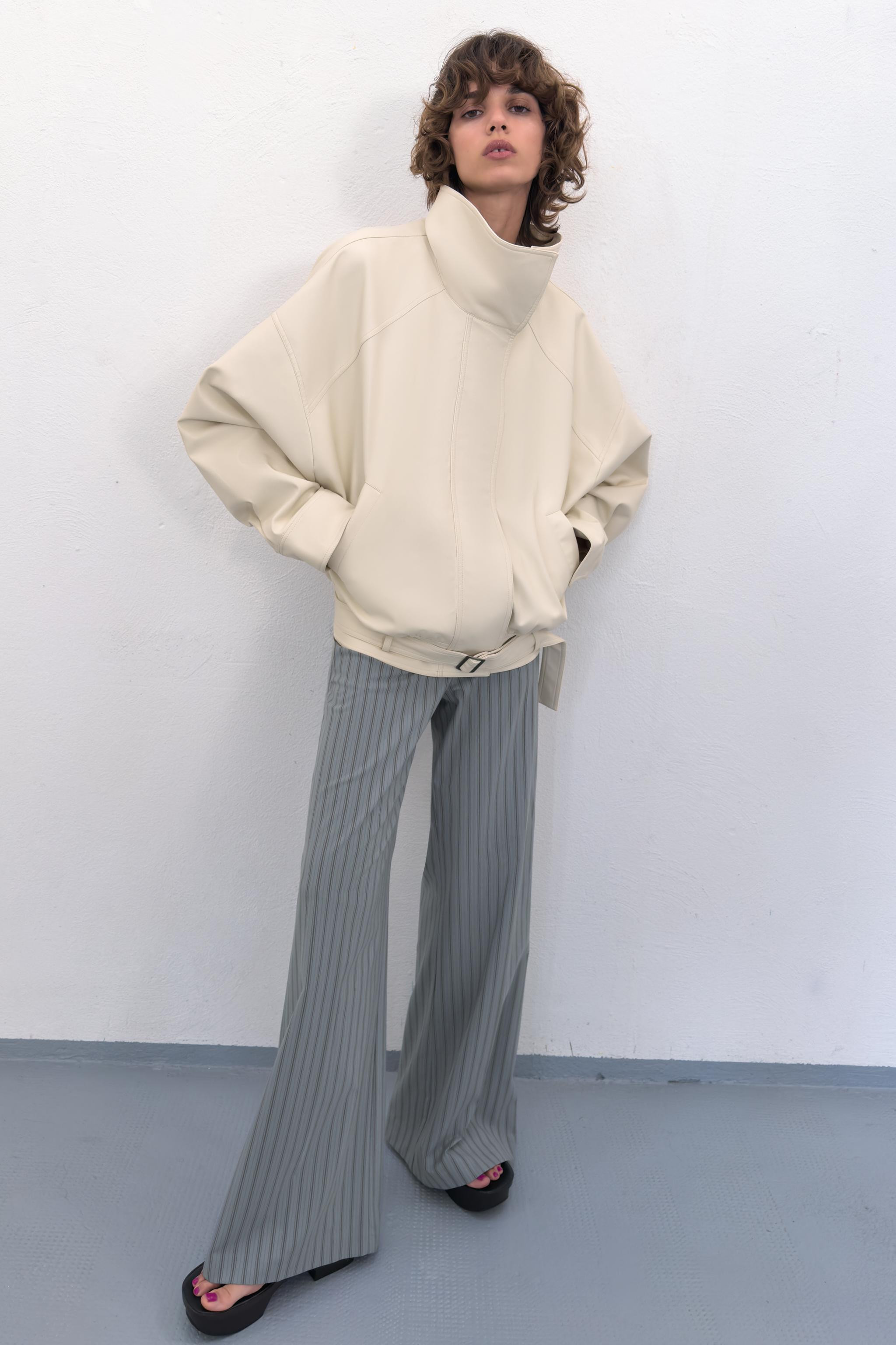 FAUX LEATHER BOMBER JACKET | Zara US