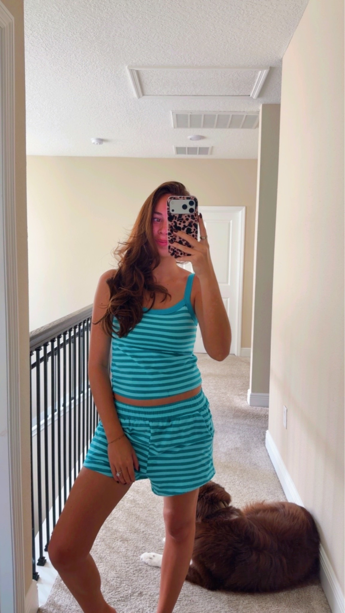 Comfy ootd🩵 vacation outfit, two piece Amazon matching set, comfy lounge set, athleisure, teal striped set, summer outfits, dupe, tropical destination, outfit ideas, outfit inspo

#LTKootd #LTKSaleAlert #LTKdayinmylife