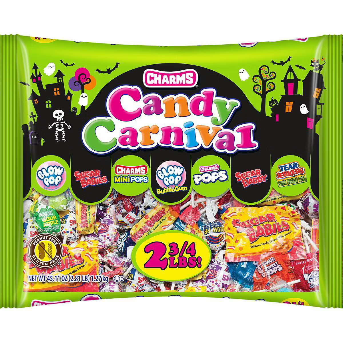 Charms Halloween Candy Carnival Candy Variety Pack - 45.11oz | Target