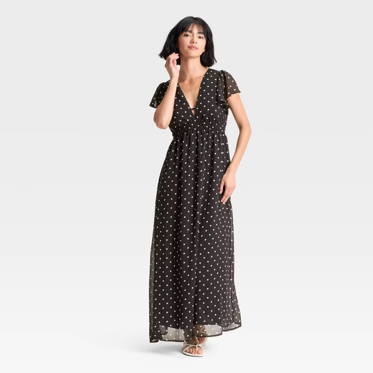 Women's Dolman Short Sleeve Maxi A-Line Dress - A New Day™ | Target